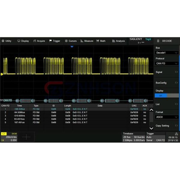 SDS-5000X-CANFD Preview